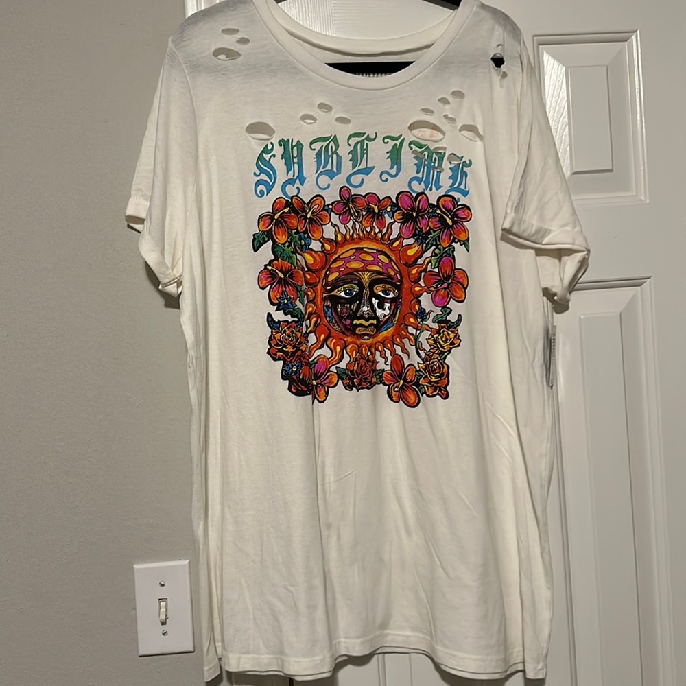 Sublime distressed graphic T-shirt 2X EUC